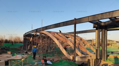 千樹(shù)承建河北園博園木結(jié)構(gòu)建筑在建中，敬請(qǐng)期待成品！